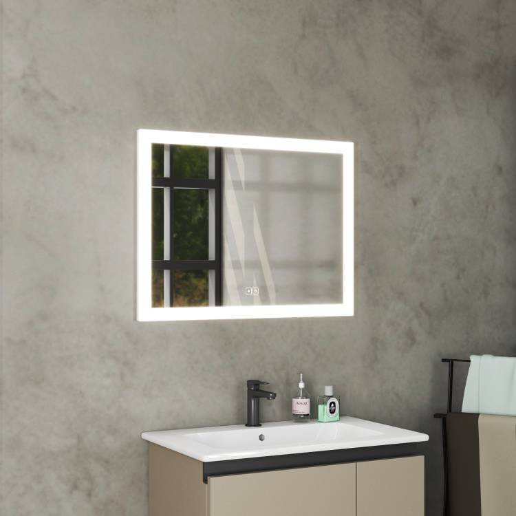 Зеркало Veneciana Panaro 68017 с подсветкой, сенсорный выключатель, с подогревом, 60x80