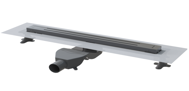 Душевой лоток Armadi Art Premium Trendy 983-80-GM 80 см, Gun Metal