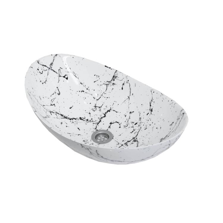 Раковина Stella Polar Орион SP-00001054 58 см, под белый мрамор