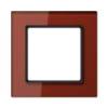Рамка 1-постовая Jung A creation стекло красный оксид AC581GLRT