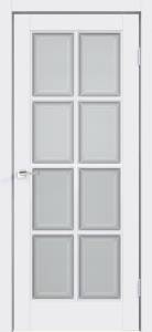 Дверное полотно Эмаль VellDoris SCANDI 4V VD1001644 Стекло Английская Решетка 800x2000