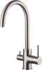 Комплект Paulmark Weser PM804844-BS брашированная нержавеющая сталь + Смеситель Paulmark Essen Es213211-NI для кухонной мойки, никель фото 5