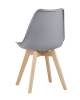 Набор из 4 стульев Stool Group Frankfurt New Y863-V seat grey X4 серый фото 6