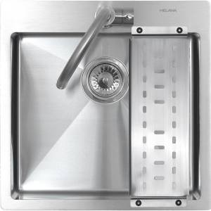 Мойка кухонная Melana ProfLine R5050H с коландером, сатин