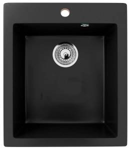 Мойка кухонная Uperwood Simple (Симпл) UPD-303-344 ультра-черный, 42x50