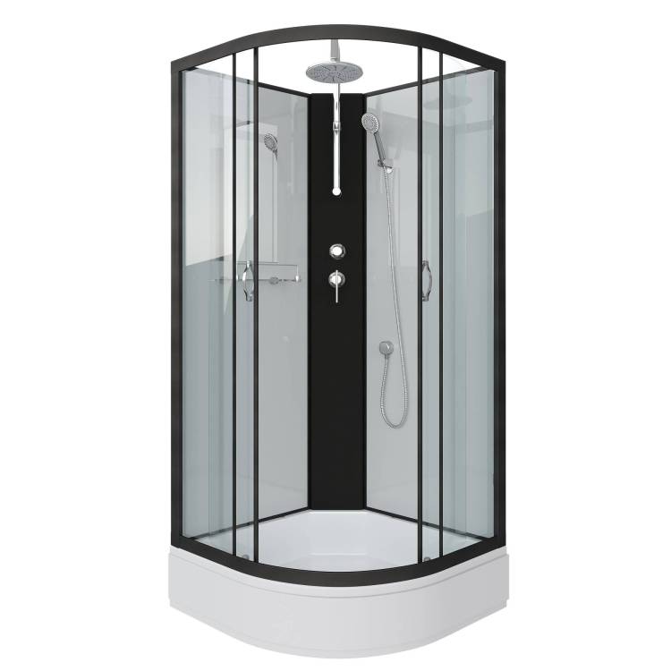 Душевая кабина Niagara Classic NG-6703-14BKT (800x800x2100-2400) со средним поддоном (26см)