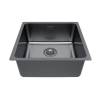 Мойка кухонная Paulmark Yuni 44 Uni YU44-GM Вороненая Сталь, 44x44 фото 2
