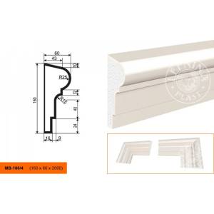 Молдинг LepninaPlast МВ-160/4 200x6x16