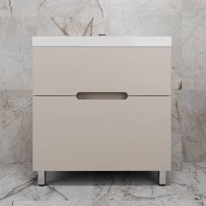 Тумба под раковину Style Line Матис 80 ЛС-00002437 напольная, крем, 80x82x45