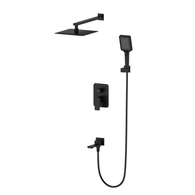 Душевой комплект Wonzon & Woghand WW-88939011-MB черный