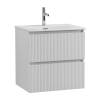 Тумба с раковиной BelBagno UNO-MINI 60 подвесная, Bianco Opaco фото 2