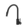 Смеситель для кухни Dorff Logic D3007522 с вытягивающимся изливом, черный