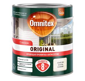 Пропитка декоративная для защиты древесины Omnitex Original база BW 2.7 л