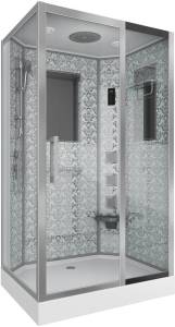 Душевая кабина Niagara Lux 7711WR хром, металлик, с сиденьем