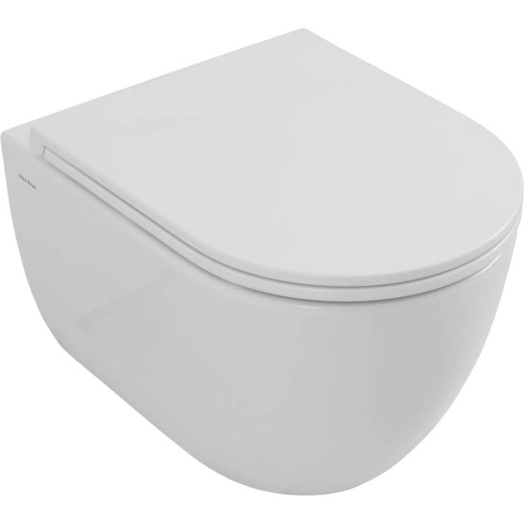 Унитаз подвесной Allen Brau Priority 4.31008.20 + 4.31010.20 3 безободковый, с крышкой-сиденьем микролифт