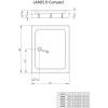 Поддон для душа Radaway Laros D80x90 фото 2