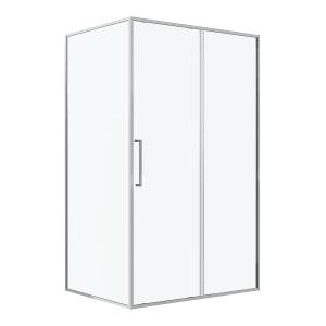 Душевая перегородка Niagara Nova NG-68-12A-A100-46 профиль хром, стекло прозрачное, 120x100x195