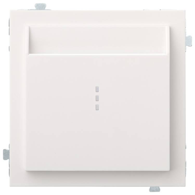 Лицевая панель для карточного выключателя Rikett 35731 MW белый сатин