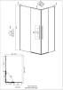 Душевой уголок Grossman Galaxy 300.K33.01.70R11L.10.02 профиль хром, стекло шиншилла, 70x110x195 фото 11
