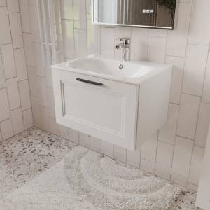 Тумба с раковиной Terminus Classik CLA10601900301O белый, 60x38