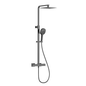 Душевая стойка AQUAme Siena AQM8007GM с термостатом, металл