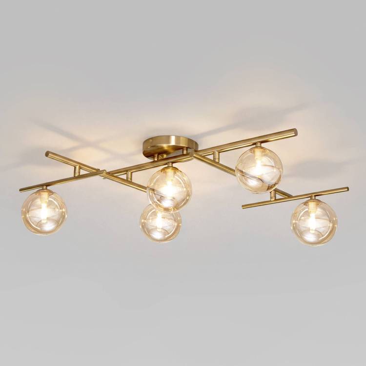 Потолочный светильник Eurosvet Liana 502001/5 латунь