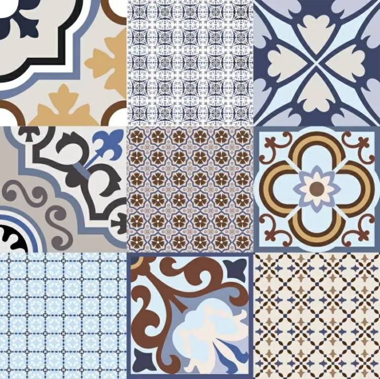 Декор El Molino Logos Azul Satin 58x58