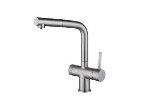Смеситель для кухни EMAR Steel ЕС - 7026 Satin