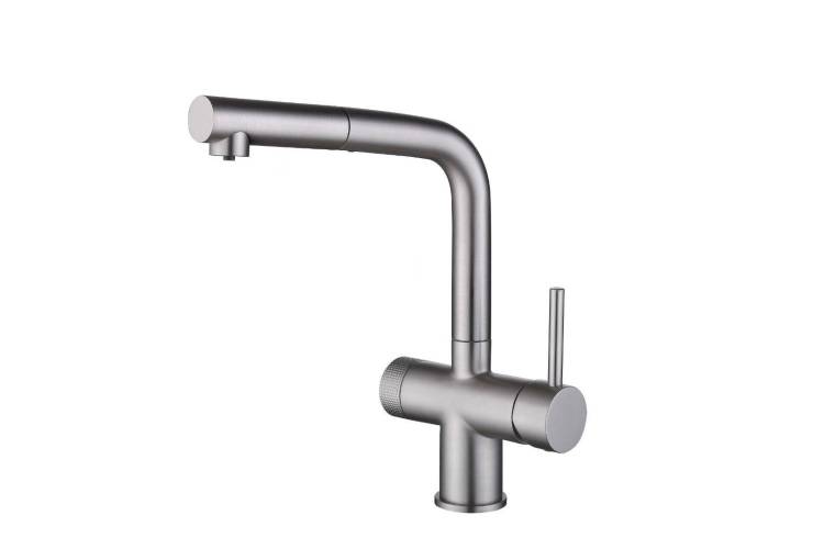 Смеситель для кухни EMAR Steel ЕС - 7026 Satin