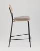 Стул полубарный Stool Group Casey B2171-H65 K-6+M8506 D21 серо-коричневый с бежевой экокожей фото 4