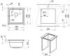 Мойка кухонная Granula Kitchen Space KS-4501U алюминиум фото 3
