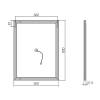 Зеркало Vincea VLM-2B600 80x60 c сенсорным выключателем и диммером фото 5