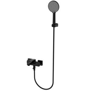 Смеситель для ванны AQUAme Imola AQM6712MB с душевым набором, черный матовый