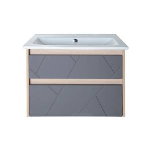 Тумба с раковиной ASB-Mebel Диана 75 серый глянец