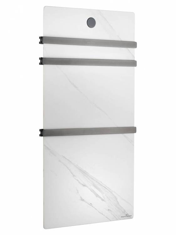 Полотенцесушитель электрический Wonzon & Woghand WW-A503-GM с греющей плитой, темный графит