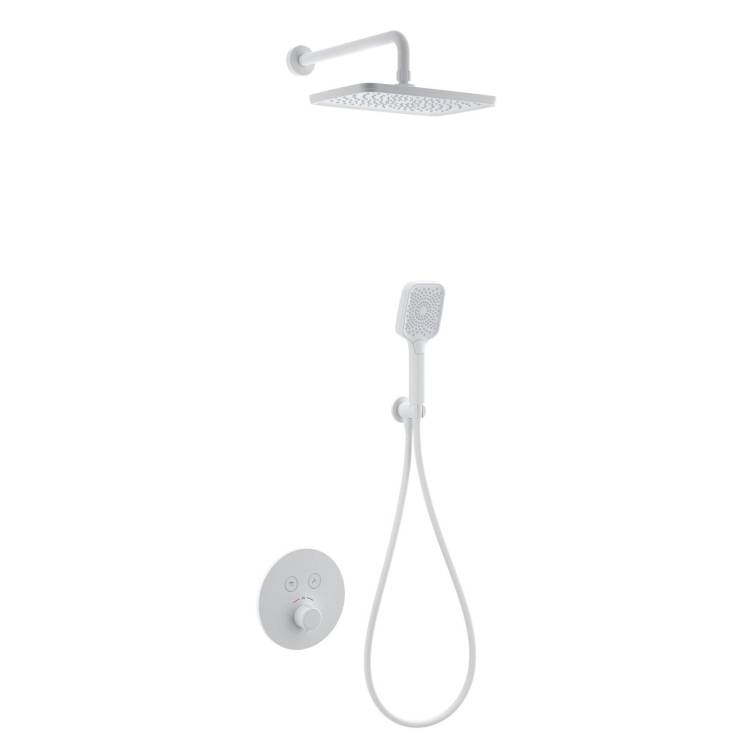 Душевой комплект Wonzon & Woghand WW-D2017-A-MW белый, с термостатом