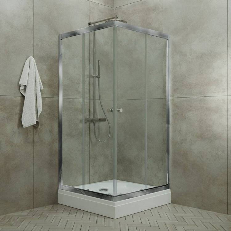 Душевой уголок Triton Вента-хром 90x90, стекло прозрачное