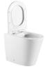 Унитаз приставной Iberica Blanca Burgos Alto IB.BRA.131.1B1 безободковый, с крышкой-сиденьем микролифт фото 4