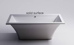 Ванна из искусственного камня Астра-Форм Лотус 185x85 Solid Surface, белая матовая