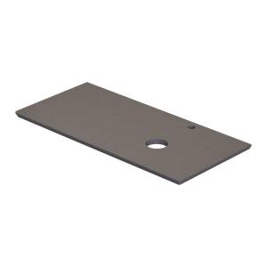 Столешница под раковину Equil Smile stSMILE100.R-07 раковина справа, серый, 102x48