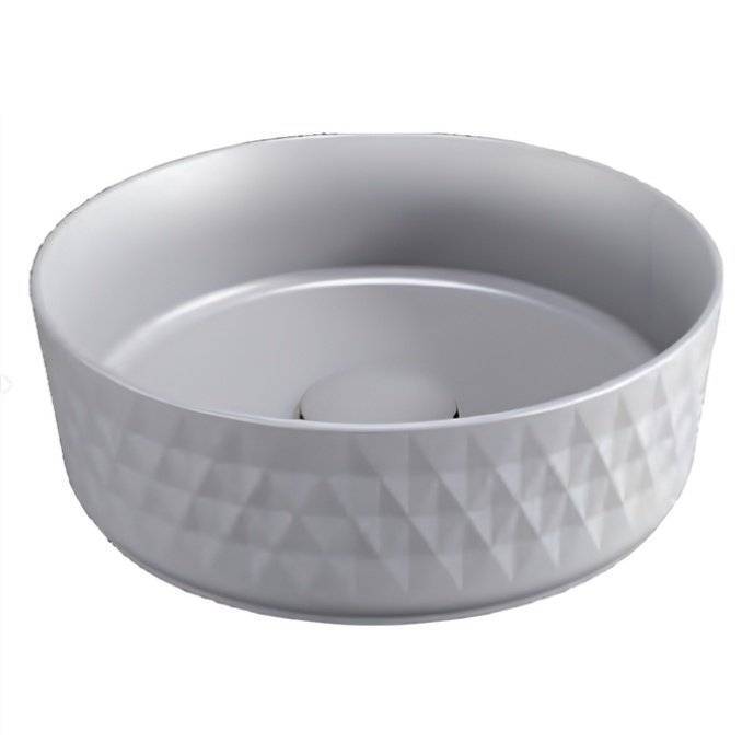 Раковина Isvea Rombo 10NF67036-2V 35 см, серый камень, матовая