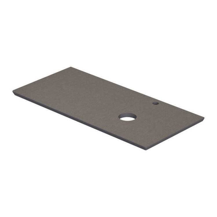 Столешница под раковину Equil Smile stSMILE100.R-07 раковина справа, серый, 102x48