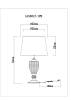 Настольная лампа Arte Lamp Radison A1550LT-1PB фото 5