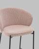 Стул полубарный Stool Group Тисдейл LV-115-S390-01 розово-персиковый, букле фото 7