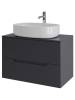 Тумба с раковиной Orange Line Li-80TugMDF+B04-600W графит матовый, 80.5 см фото 2
