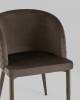 Кресло Stool Group Оскар MC11 KD HLR-49 велюр коричневый (ножки дерево) фото 6