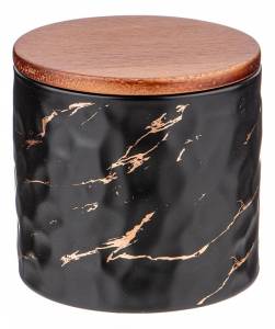 Банка для пищевых продуктов Lefard 412-171 Золотой Мрамор (11.5x11 см)