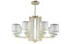 Люстра Crystal Lux NICOLAS SP-PL8 GOLD/WHITE