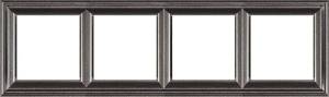 Рамка 4-постовая Jung ECO Profi Deco EPD484AN Антрацит