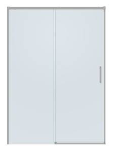 Душевая дверь в нишу Cezares PLANE-BF-1-140-C-IN профиль сатин, стекло прозрачное, 140x195